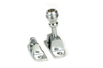 From The Anvil Satin Chrome Prestbury Brighton Fastener (Radiused) from B&Q