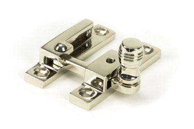 From The Anvil Polished Nickel Prestbury Quadrant FastenerNarrow from B&Q