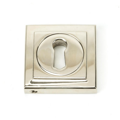 From The Anvil Polished Nickel Round Escutcheon (Square) from B&Q