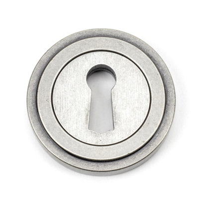 From The Anvil Pewter Round Escutcheon (Art Deco) from B&Q