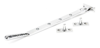 From The Anvil Polished Chrome 10 Inch Hammered Newbury Stay from B&Q