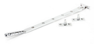 From The Anvil Polished Chrome 12 Inch Hammered Newbury Stay from B&Q