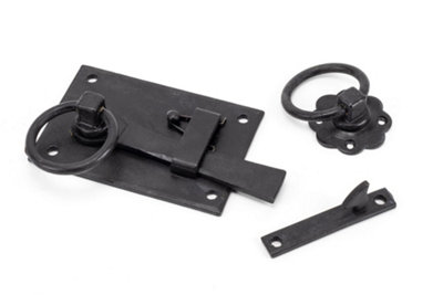 From The Anvil Blue/Black External Beeswax Cottage Latch - Lh