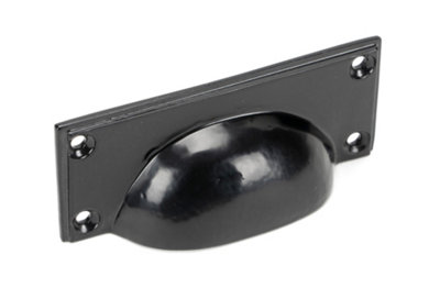 From The Anvil Black Art Deco Drawer Pull from B&Q