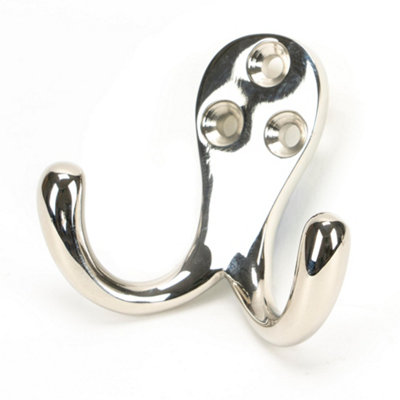 From The Anvil Polished Nickel Celtic Double Robe Hook from B&Q