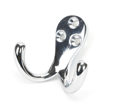 B&Q -  Polished Chrome Celtic Double Robe Hook