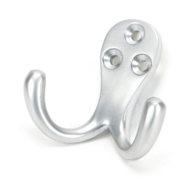 B&Q -  Satin Chrome Celtic Double Robe Hook