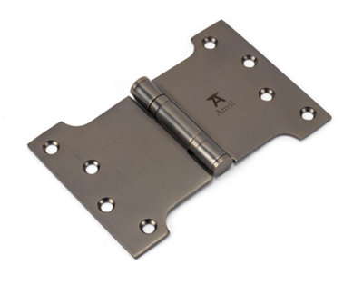 From The Anvil Aged Bronze 4 Inch X 4 Inch X 6 Inch  Parliament Hinge (Pair) Ss from B&Q