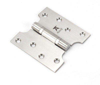 From The Anvil Satin Ss 4 Inch X 2 Inch X 4 Inch  Parliament Hinge (Pair) from B&Q