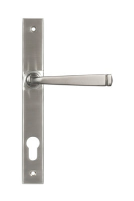 From The Anvil Satin Marine Ss (316) Avon Slimline Lever Espag. Lock Set from B&Q