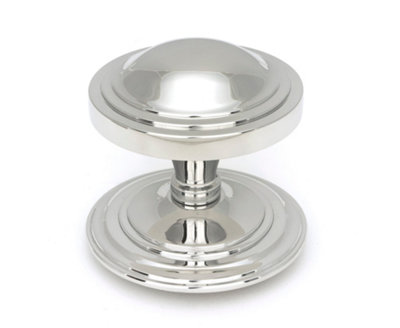 B&Q -  Polished Marine Ss (316) Art Deco Centre Door Knob