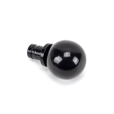 Black Traditional Smith Ball Curtain Finial - Image 3