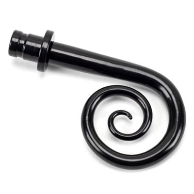 From The Anvil Black Monkeytail Curtain Finial (Pair) from B&Q