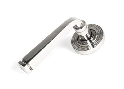 From The Anvil Polished Marine Ss (316) Avon Round Lever On Rose Set (Beehive) from B&Q