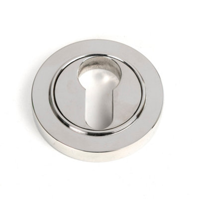 From The Anvil Polished Marine Ss (316) Round Euro Escutcheon (Plain) from B&Q