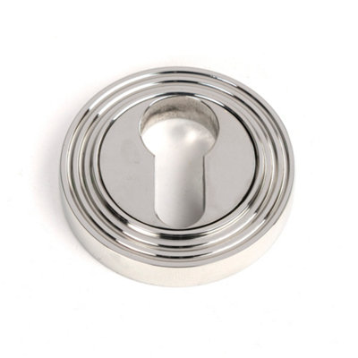 From The Anvil Polished Marine Ss (316) Round Euro Escutcheon (Beehive) from B&Q