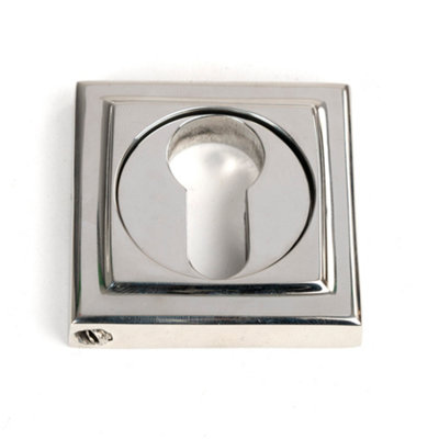 From The Anvil Polished Marine Ss (316) Round Euro Escutcheon (Square) from B&Q