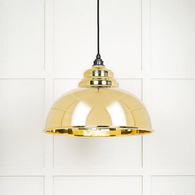 From the Anvil Smooth Brass Harborne Pendant Light from B&Q