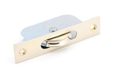 B&Q -  Polished Nickel Square Ended Sash Pulley 75Kg