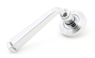 From The Anvil Polished Chrome Avon Round Lever On Rose Set (Beehive)Unsprung from B&Q