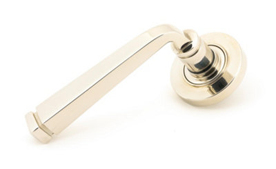 From The Anvil Polished Nickel Avon Round Lever On Rose Set (Plain)Unsprung from B&Q