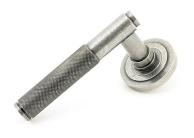 From The Anvil Pewter Brompton Lever On Rose Set (Art Deco)Unsprung from B&Q