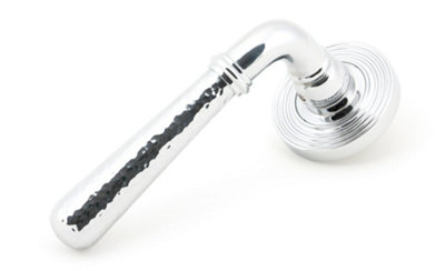 From The Anvil Polished Chrome Hammered Newbury Lever On Rose Set (Beehive)Unsprung from B&Q