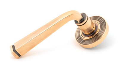 From The Anvil Polished Bronze Avon Round Lever On Rose Set (Beehive)Unsprung from B&Q