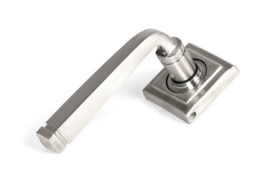 From The Anvil Satin Marine Ss (316) Avon Round Lever On Rose Set (Square)Unsprung from B&Q