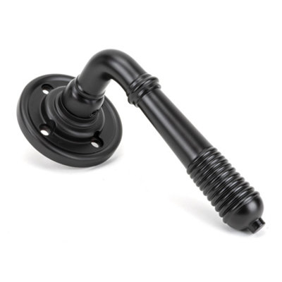 From The Anvil Aged Bronze Reeded Lever On Rose SetUnsprung from B&Q