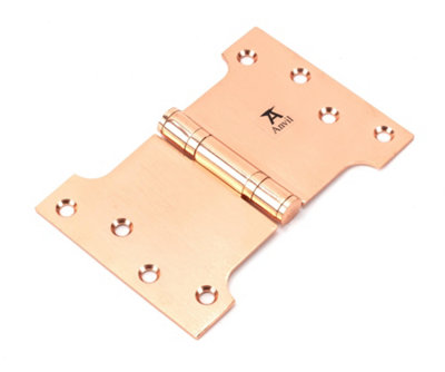 From The Anvil Polished Bronze 4 Inch X 4 Inch X 6 Inch  Parliament Hinge (Pair) Ss from B&Q