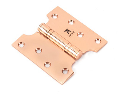 From The Anvil Polished Bronze 4 Inch X 2 Inch X 4 Inch  Parliament Hinge (Pair) Ss from B&Q