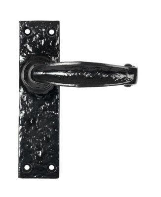 B&Q -  Black Lever Latch Set