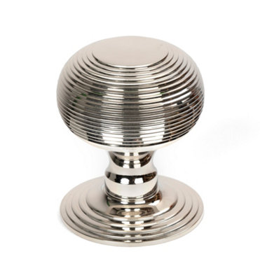 B&Q -  Polished Nickel Beehive Centre Door Knob