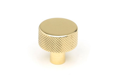 From The Anvil Polished Brass Brompton Cabinet Knob25mm (No Rose) from B&Q