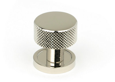 From The Anvil Polished Nickel Brompton Cabinet Knob25mm (Plain) from B&Q
