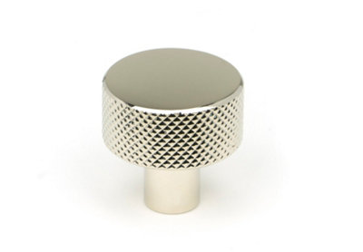 From The Anvil Polished Nickel Brompton Cabinet Knob25mm (No Rose) from B&Q