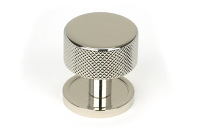 From The Anvil Polished Nickel Brompton Cabinet Knob32mm (Plain) from B&Q
