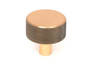 From The Anvil Polished Bronze Brompton Cabinet Knob32mm (No Rose) from B&Q