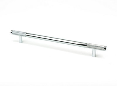 From The Anvil Polished Chrome Half Brompton Pull HandleLarge from B&Q