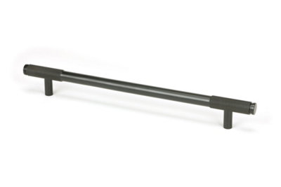 From The Anvil Aged Bronze Half Brompton Pull HandleLarge from B&Q