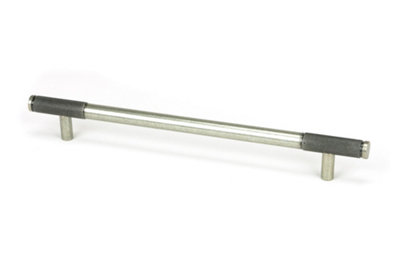 From The Anvil Pewter Half Brompton Pull HandleLarge from B&Q