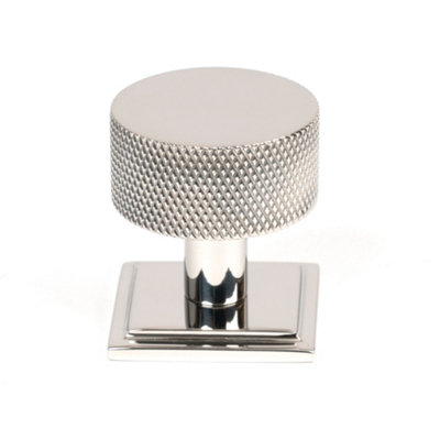 From The Anvil Polished Ss (304) Brompton Cabinet Knob32mm (Square) from B&Q