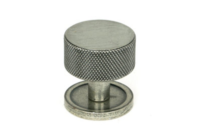From The Anvil Pewter Brompton Cabinet Knob32mm (Plain) from B&Q