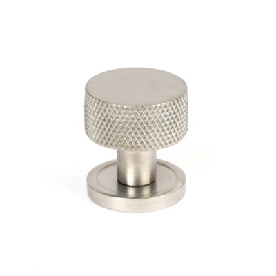 From The Anvil Satin Ss (304) Brompton Cabinet Knob25mm (Plain) from B&Q