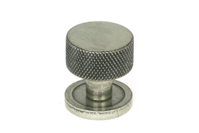 From The Anvil Pewter Brompton Cabinet Knob25mm (Plain) from B&Q