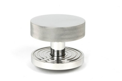 From The Anvil Polished Marine Ss (316) Brompton Centre Door Knob (Beehive) from B&Q