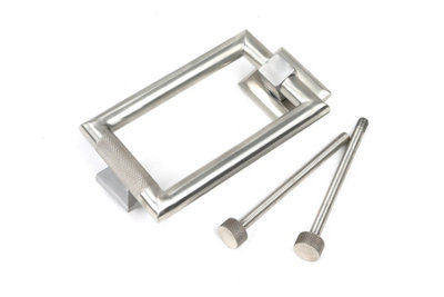From The Anvil Satin Marine Ss (316) Brompton Door Knocker from B&Q