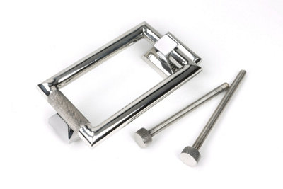 From The Anvil Polished Marine Ss (316) Brompton Door Knocker from B&Q