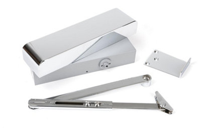 From The Anvil Polished Chrome Size 2-5 Door Closer & Cover from B&Q